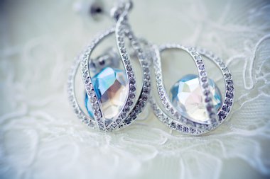 Swarovski rystals. Küpe