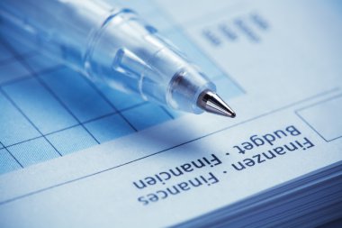 Tükenmez kalem günlüğü üzerinde. Makro