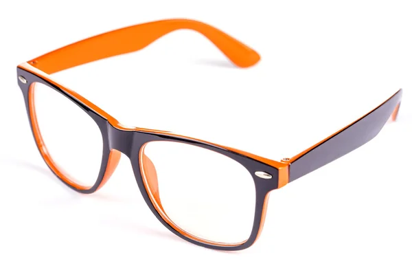 Black and orange Eye Glasses Isolated — Stock Photo, Image