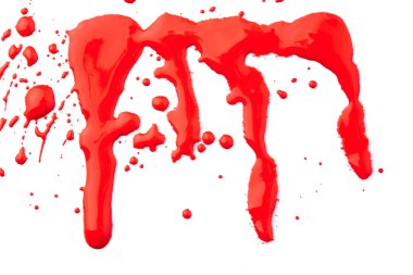 kan kırmızı sarkmalarının kümesi