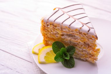 lezzetli kek limon ve nane