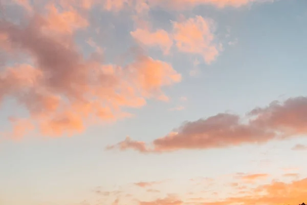 Naplemente Felhőkkel Teli Föld Nélkül — Stock Fotó