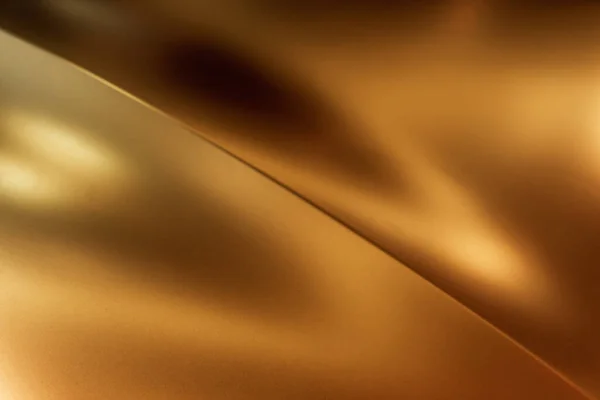 Gold Bronze Matte Metallic Texture Diagonal Bend Reflections — Stock Photo, Image