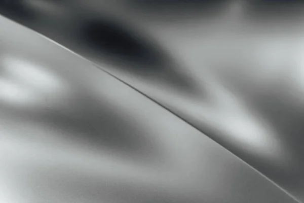 Silver Matte Metallic Texture Diagonal Bend Reflections — Stock Photo, Image