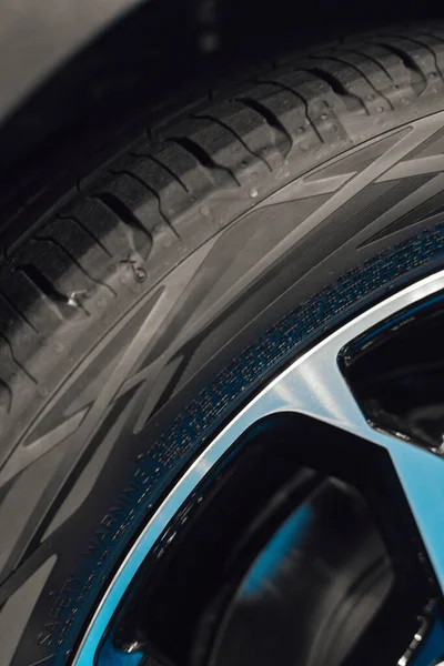Detail Car Wheel Steel Tires — Stock Fotó