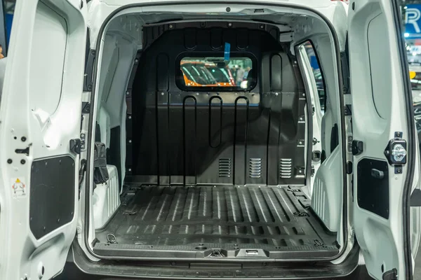 Empty trunk on a work white van