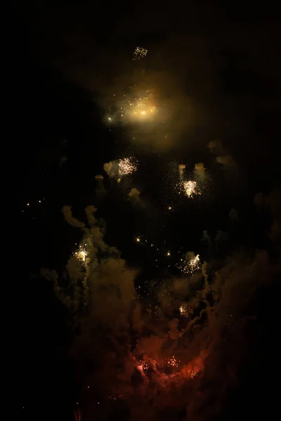 Fireworks Exploding Heavy Smoke Accident — Φωτογραφία Αρχείου