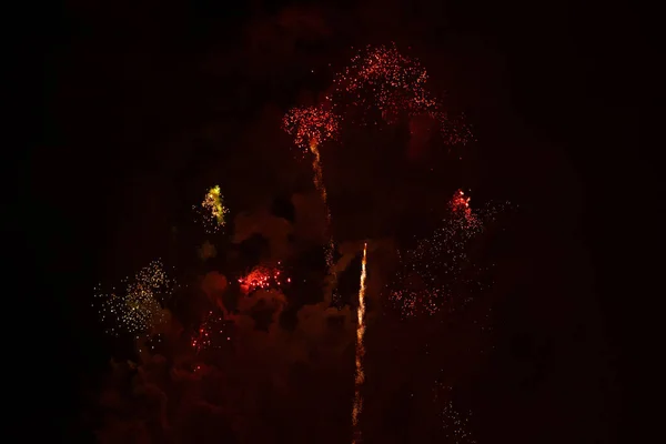Fireworks Exploding Heavy Smoke Accident — ストック写真