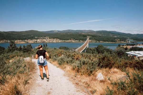 Pilgrimage Santiago Compostela Leaving Catoira —  Fotos de Stock