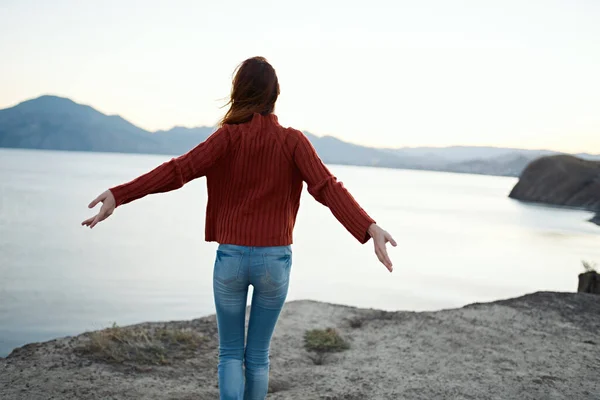 Woman Tourist Having Adventure High Quality Photo — Stock Photo, Image