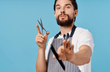 Sakallı adam modern saç stili Profesyonel