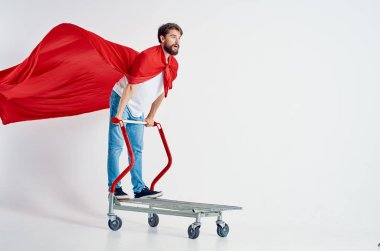 İnsan süpermarketi yaşam tarzı eğlence izole edilmiş arka plan
