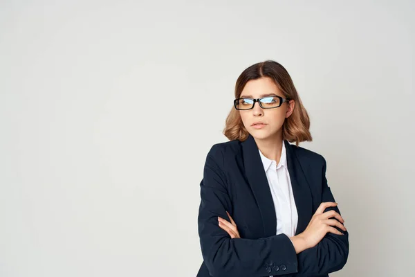 Manager con occhiali executive Stile di vita isolato sfondo — Foto Stock