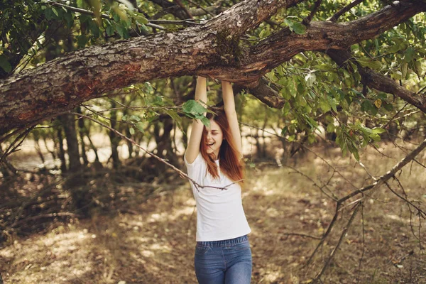 木のそばにいる女性｜サン・フリーダム・ジャーニー — ストック写真