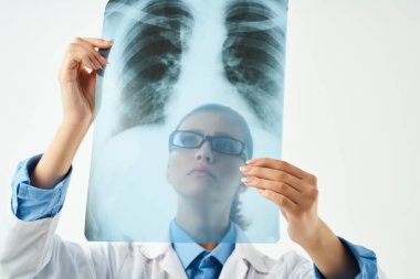 Kadın doktor muayenesi Profesyonel ışık geçmişi