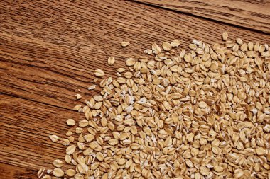 Tahıl gevreği mutfak ürünleri ahşap arka plan