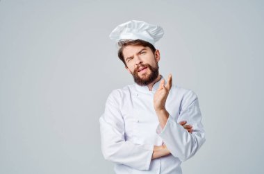 Man Chef üniforması Yemek pişirme stüdyosu