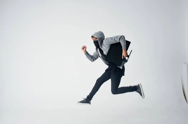 Αρσενικός κλέφτης τεχνική stealth ληστεία ασφάλεια χούλιγκαν Lifestyle — Φωτογραφία Αρχείου