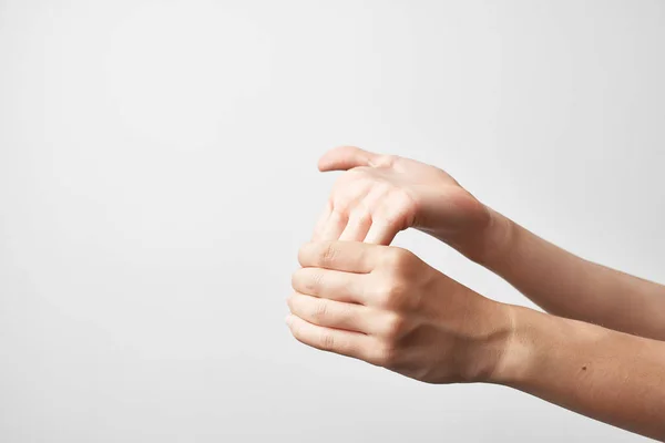 Problema de la mano lesión reumatismo tratamiento —  Fotos de Stock
