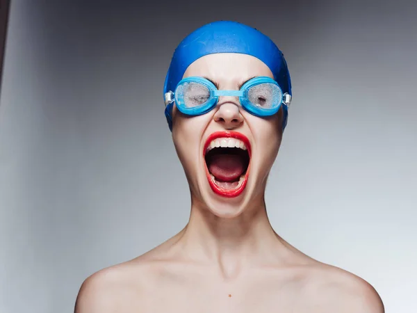 水泳用具の女性のクローズアップ 高品質の写真 — ストック写真