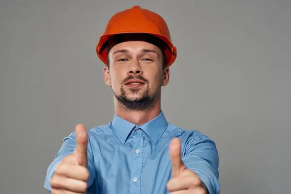 Männliche Bauarbeiter Professional Job light Hintergrund — Stockfoto