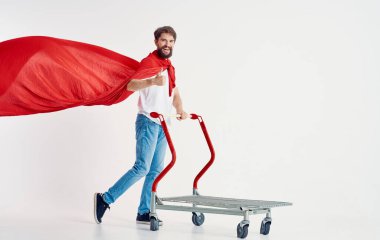İnsan süpermarketi yaşam tarzı eğlence izole edilmiş arka plan