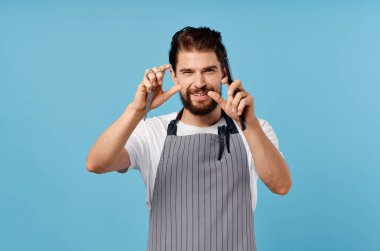 Sakallı adam modern saç stili Profesyonel