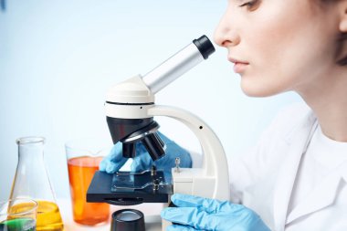 Bilim adamı biyoloji ekoloji deneyi stüdyosu