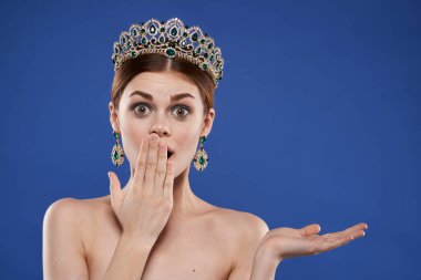 Prenses Lüks Çıplak Omuzlar Kozmetik Moda İzole Arkaplan