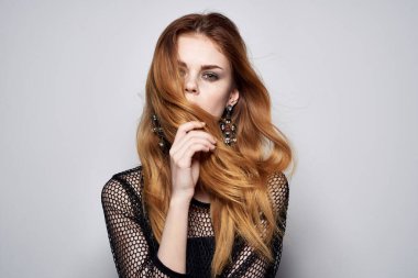 Güzel bir kadın. Bak. Makyaj dekorasyonu.