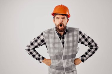 Mühendis turuncu kask planları Profesyonel stüdyo endüstrisi