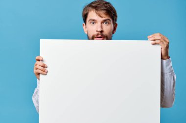 İş adamları, reklam panosu fotokopi stüdyosu