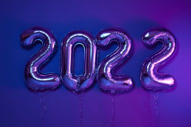 Folyo balonları 2022 Noel veya Yeni Yıl Festivali