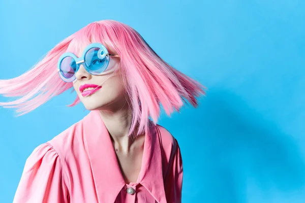 Pink wig photoshoot online