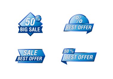 En İyi Sancak Vektörü illüstrasyon Koleksiyonu Büyük İndirimli İşaret Pankartı Ayarları