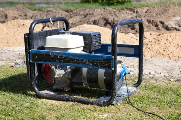 Gasoline Powered Portable Generator — Stock Photo, Image