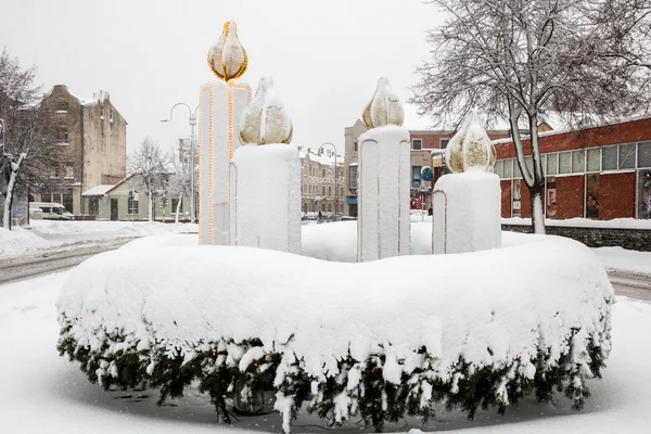 karlı Noel süsleri