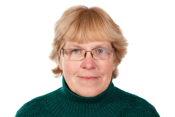 Gammal kvinna porträtt — Stockfoto