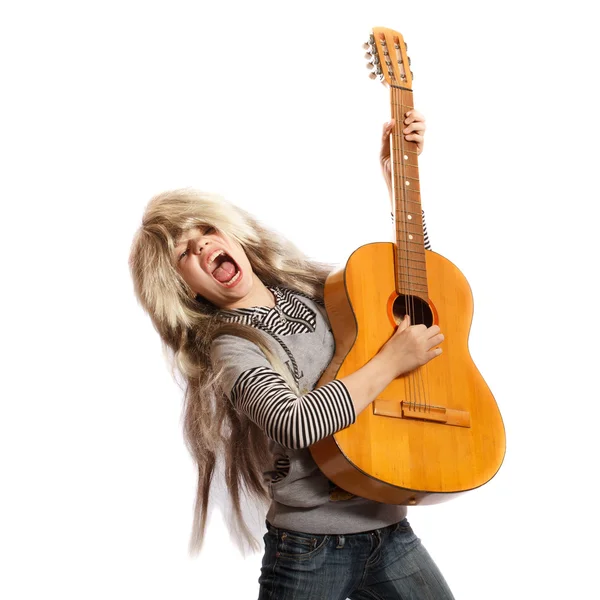 Young rock musiciant — Stock Photo, Image