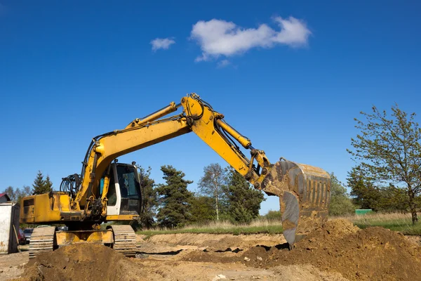 Bagger arbeitet — Stockfoto