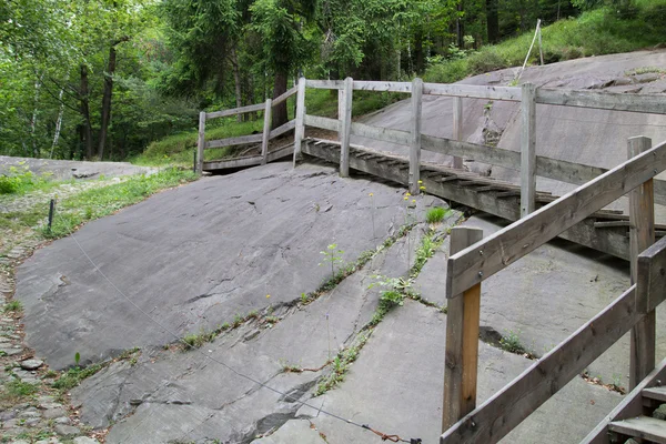 Felszeichnungen in Valcamonica, Italien — Stockfoto