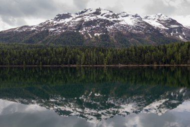 St moritz Gölü, İsviçre.