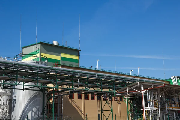Biobränsle fabriken — Stockfoto