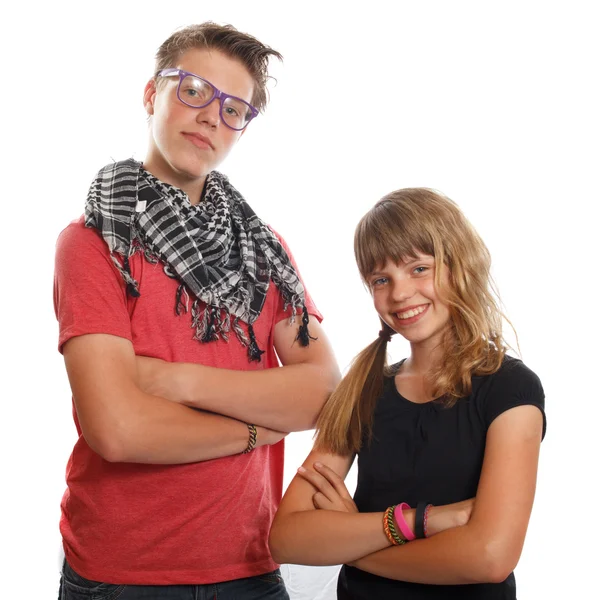 Brother and sister — Stock Photo, Image