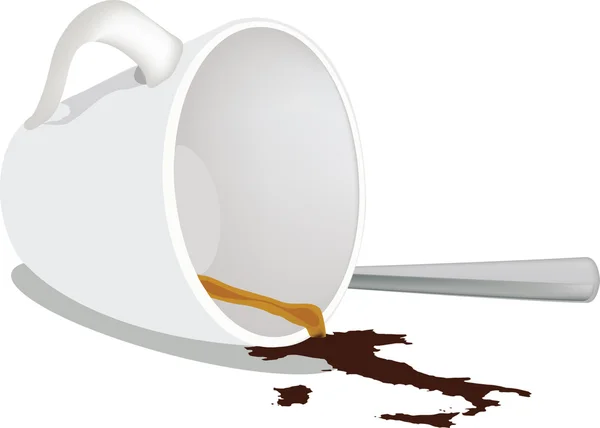 Kaffeefleck — Stockvektor