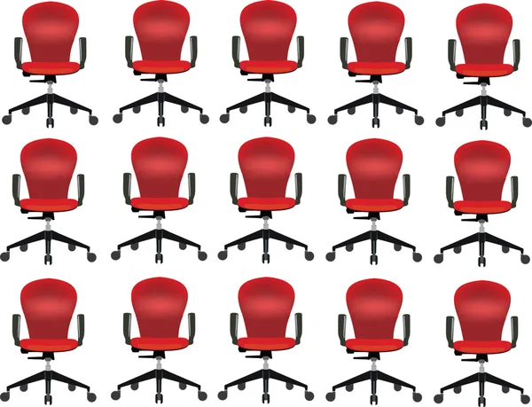 Röd stol — Stock vektor