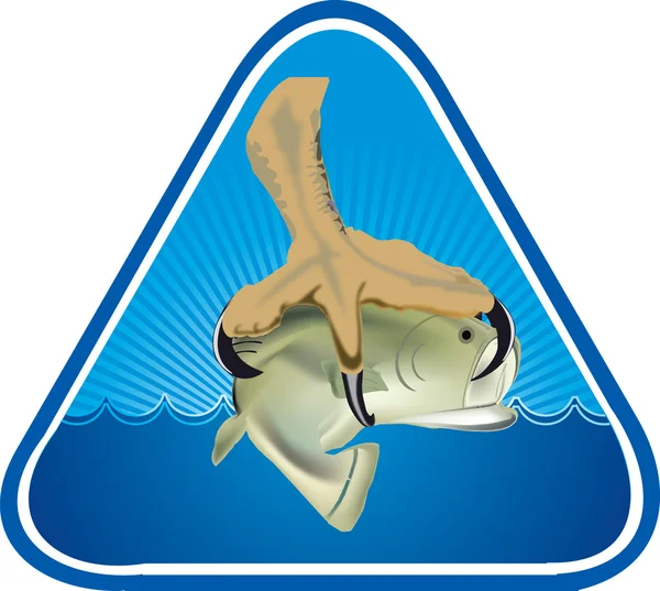Logo de pesca — Vector de stock