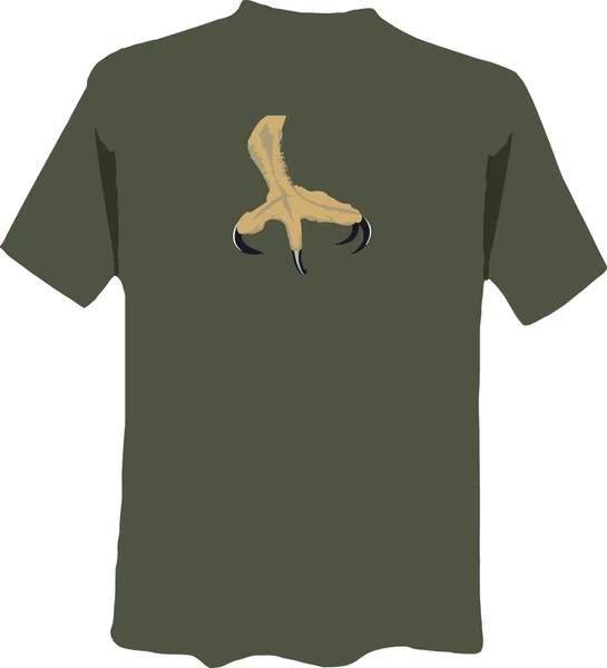 T-shirt manica corta con immagine — Vettoriale Stock