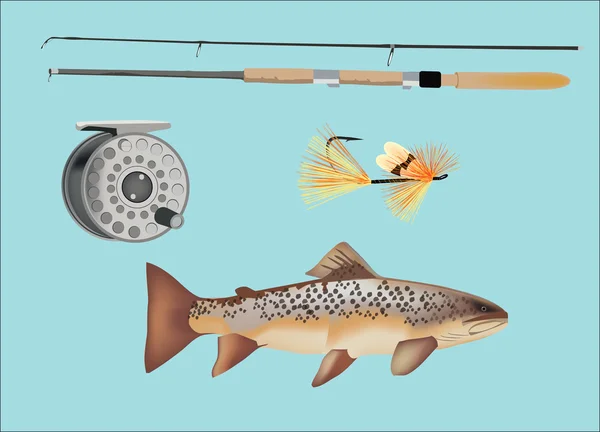 Fishing — Stock Vector