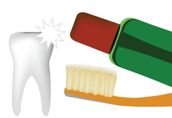 Limpieza dental — Archivo Imágenes Vectoriales